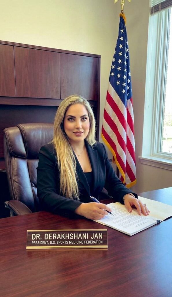 Dr. Sanaz Derakhshani Jan — President, U.S.S.M.F.